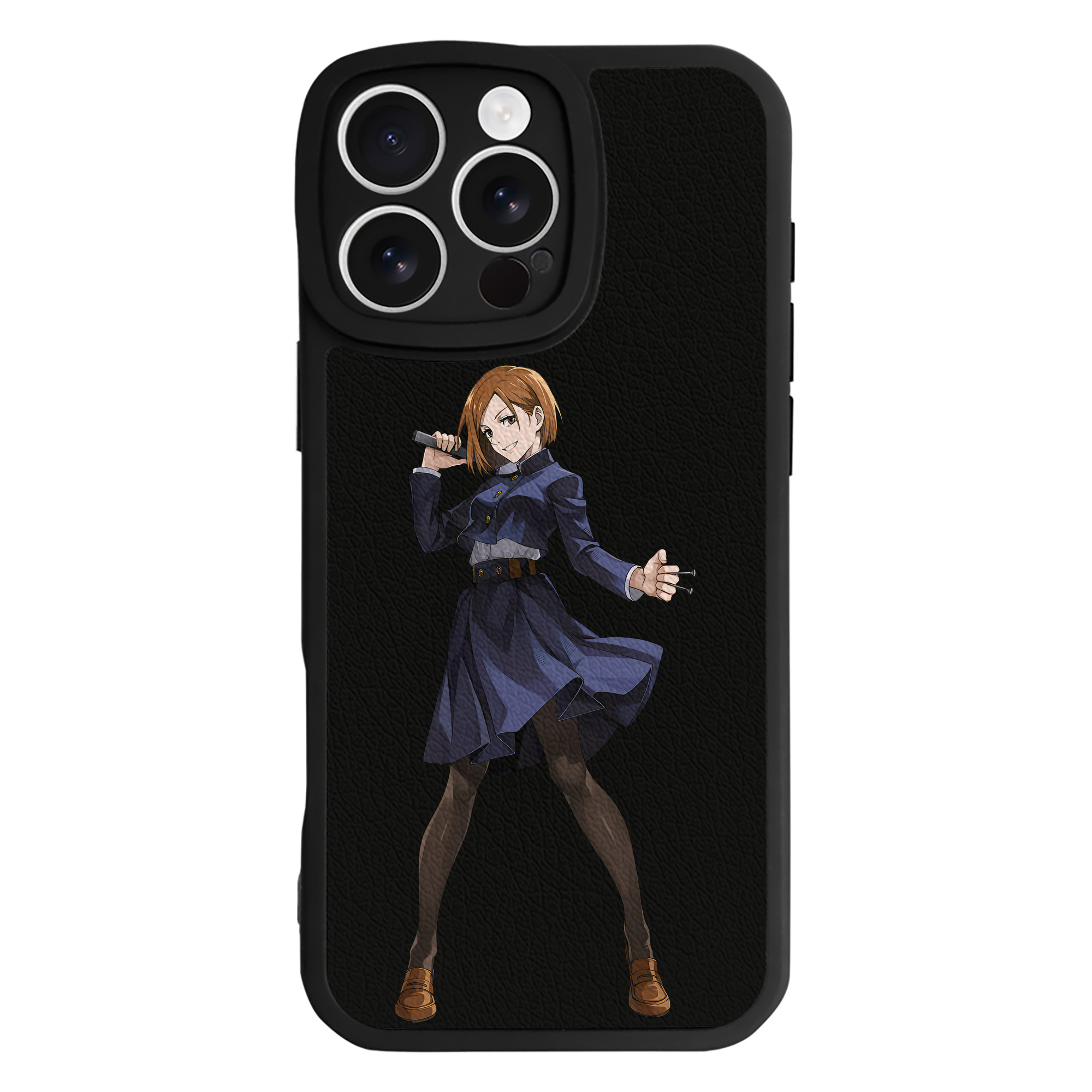 （画像用） 呪術廻戦 Jujutsu Kaisen 【iPhone 16シリーズ対応】シリコンスマホケース（レザー調） 材質：シリコン